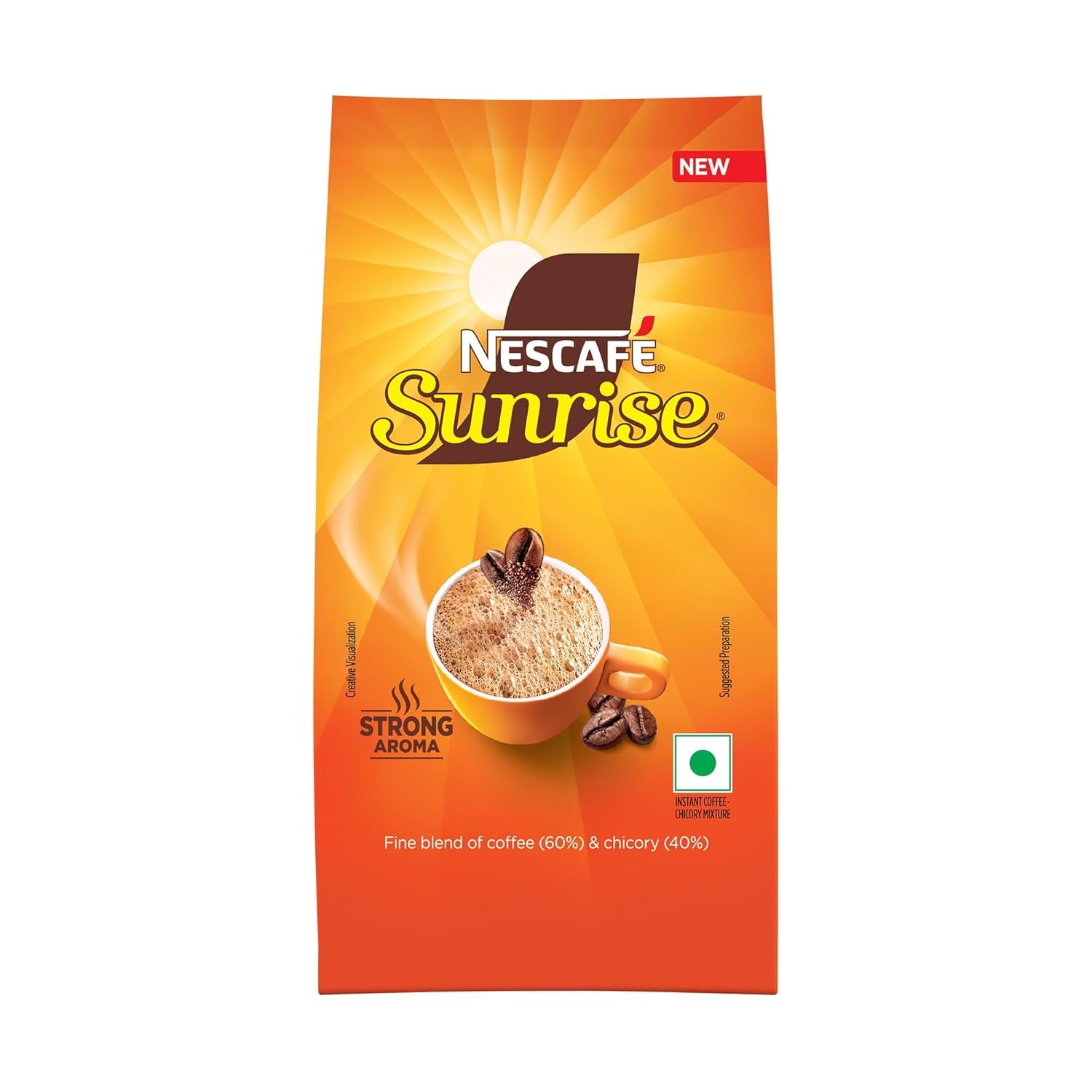 Nescafé Sunrise Instant Coffee | Strong Aroma in every cup | 190g Stabilo