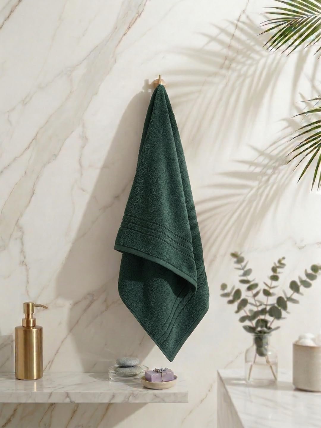 Monte Carlo Essential 100% Cotton Bath Towel | 380 GSM Lightweight & Quick Dry | Soft Absorbent Compact Towel 60x120 cm | Bathroom Towel for Gym, Travel & Daily Use (Jazz) | Lilac Sachet