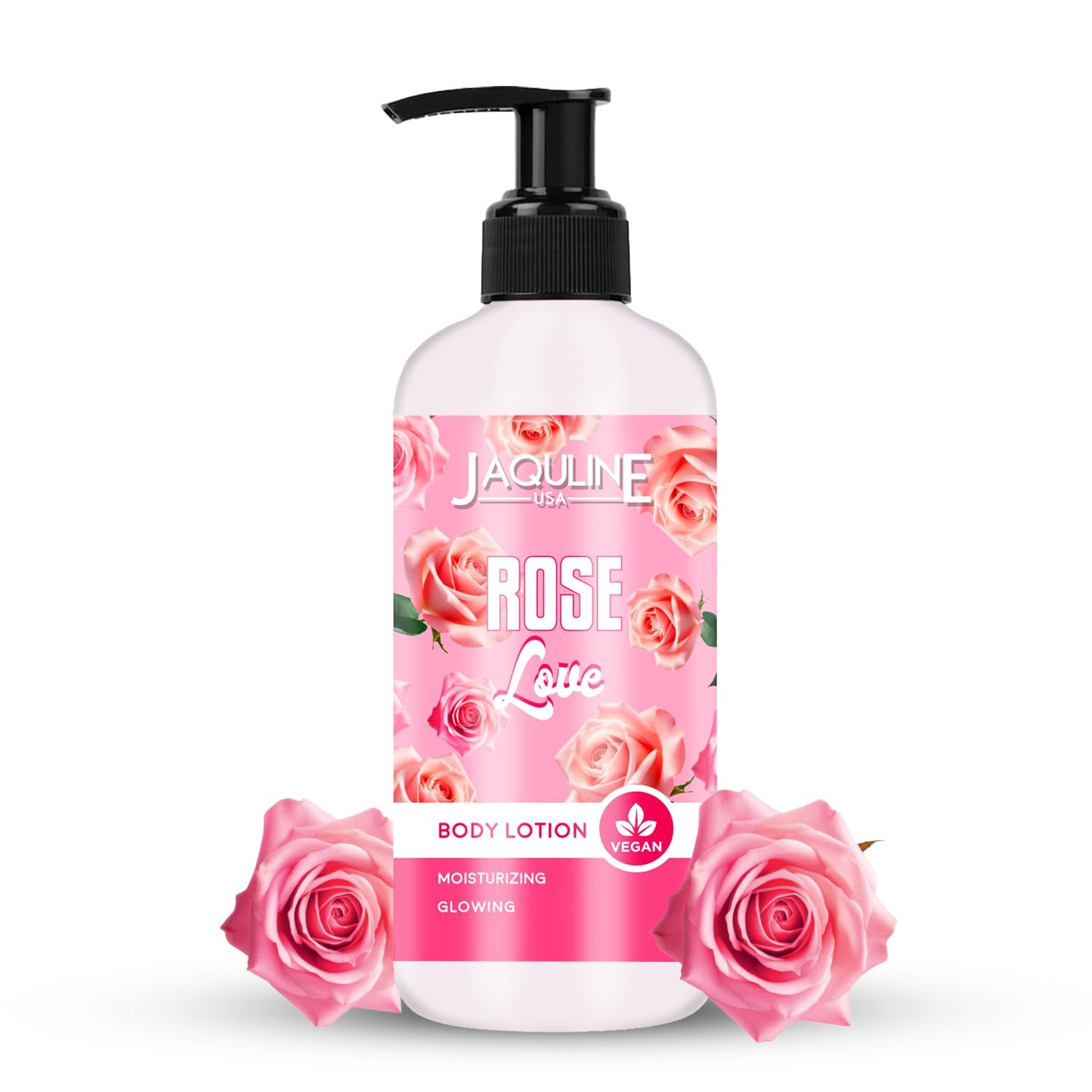 JAQULINE USA Body Lotion for Men and Women | Tones and Soothes Skin | Provides Intense Nourishment | Suitable for All Skin Types |Rose Love,250ml