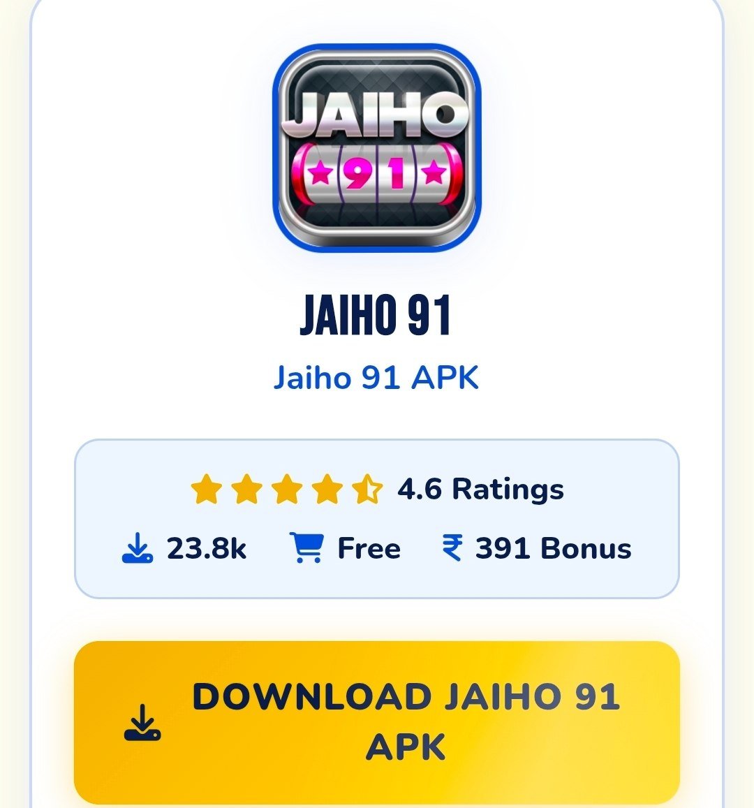 Jaiho 91 Official 2026 – Play Online Rummy & Card Games | New User Offers & Exciting Rewards – Download APK
