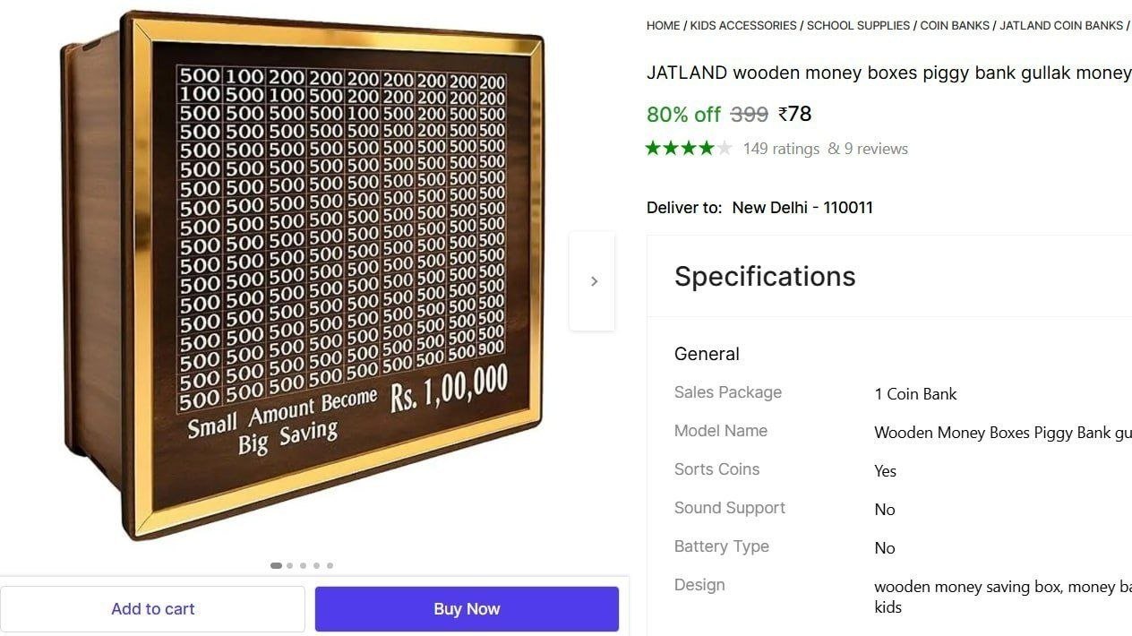 jatland wooden money boxes piggy bank gullak 1 lakh coin