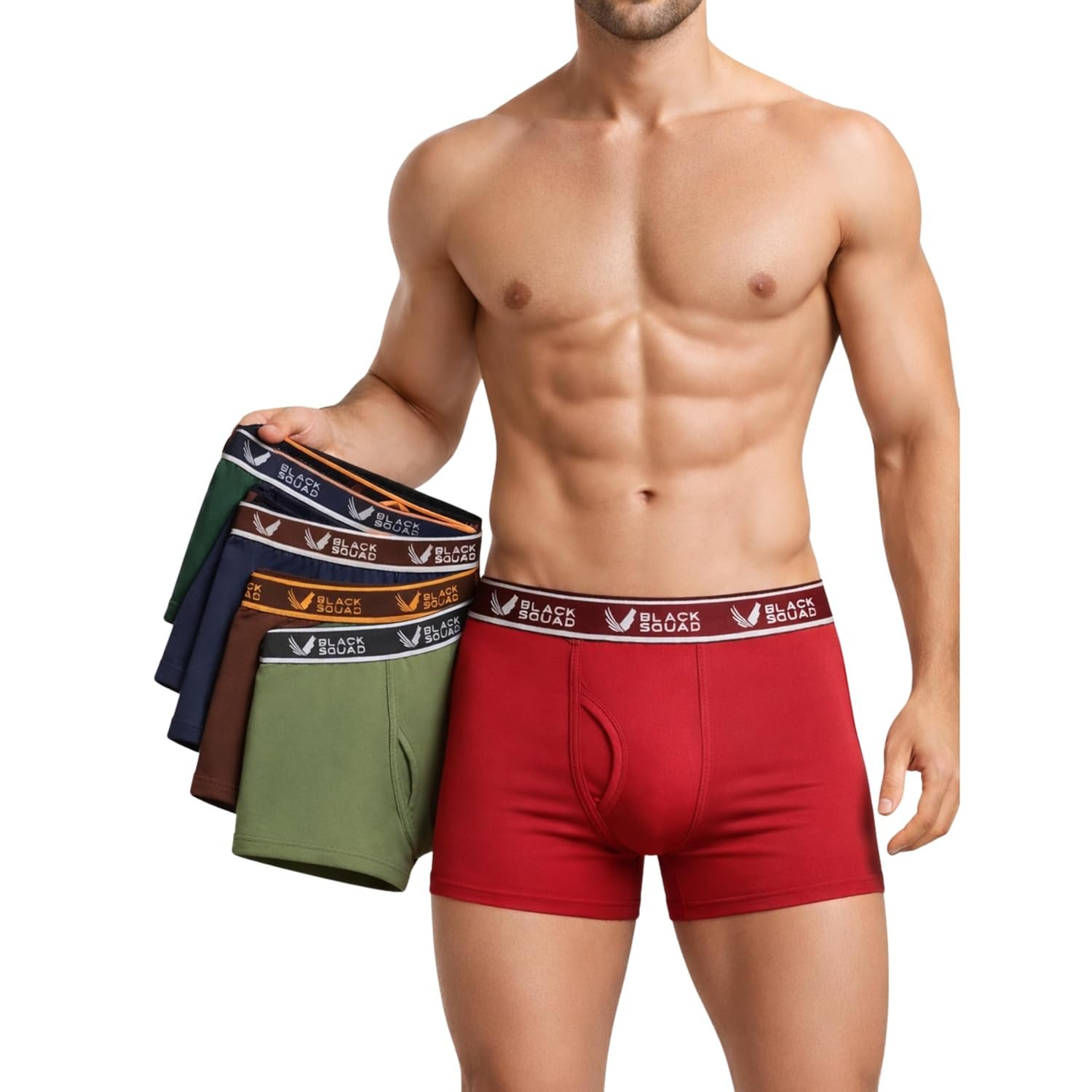 Innerwear for man - Mens Underwear Combo Pack of 5 - Soft Fabric Innerwear, Elastic Waistband, Cotton Blent Febric - Pack of 5