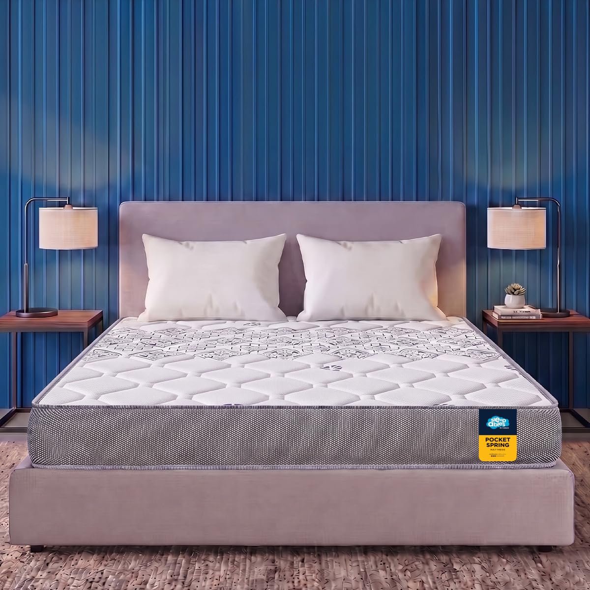 Centuary Mattresses Sleepables 10 Inch Multi Layered Pocket Spring King Mattress (75x72x10)