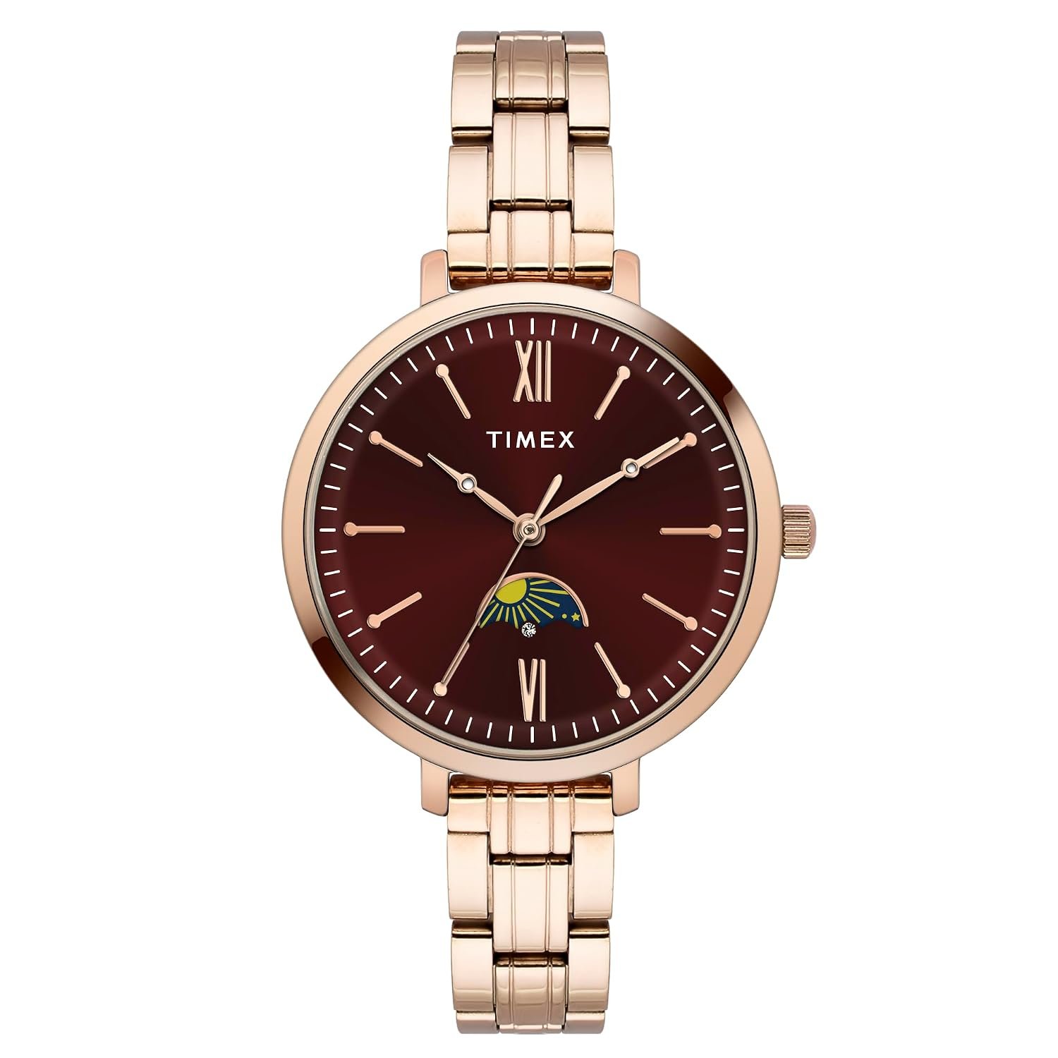 TIMEX Analog Watch for Woman with Round Dial & Water Resistant Women's Wrist Watches
