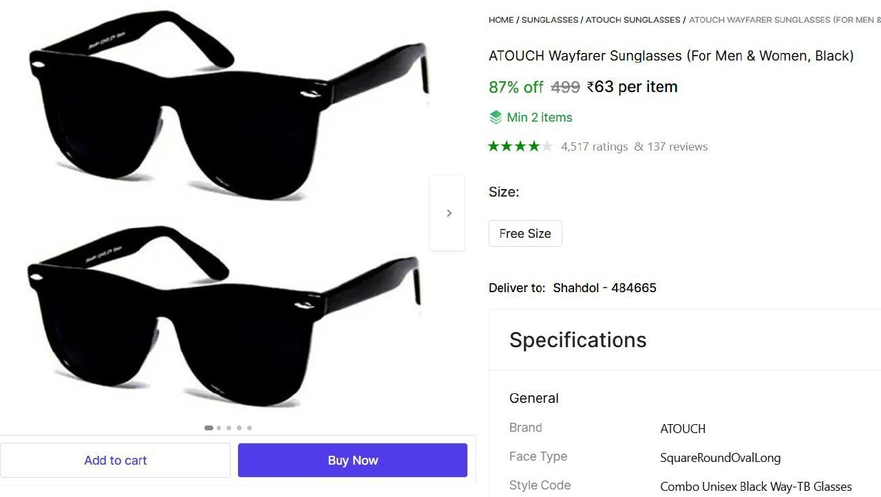 atouch wayfarer sunglasses