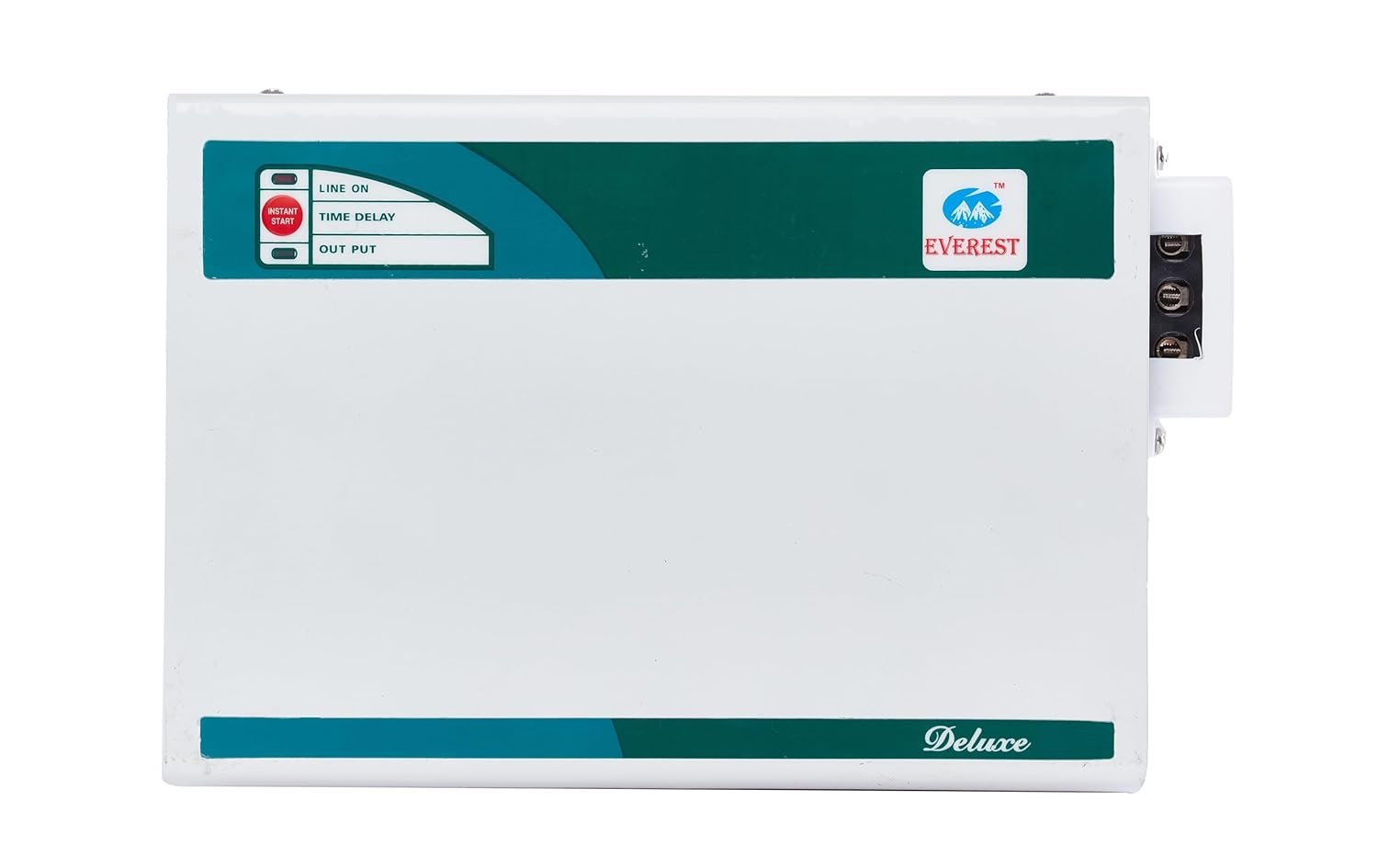 Everest EW 400 Deluxe Voltage Stabilizer Used for Inverter AC & Split AC Upto 1.5 Ton | Working Range: 170V - 270V | Convenient LED Indicator | White