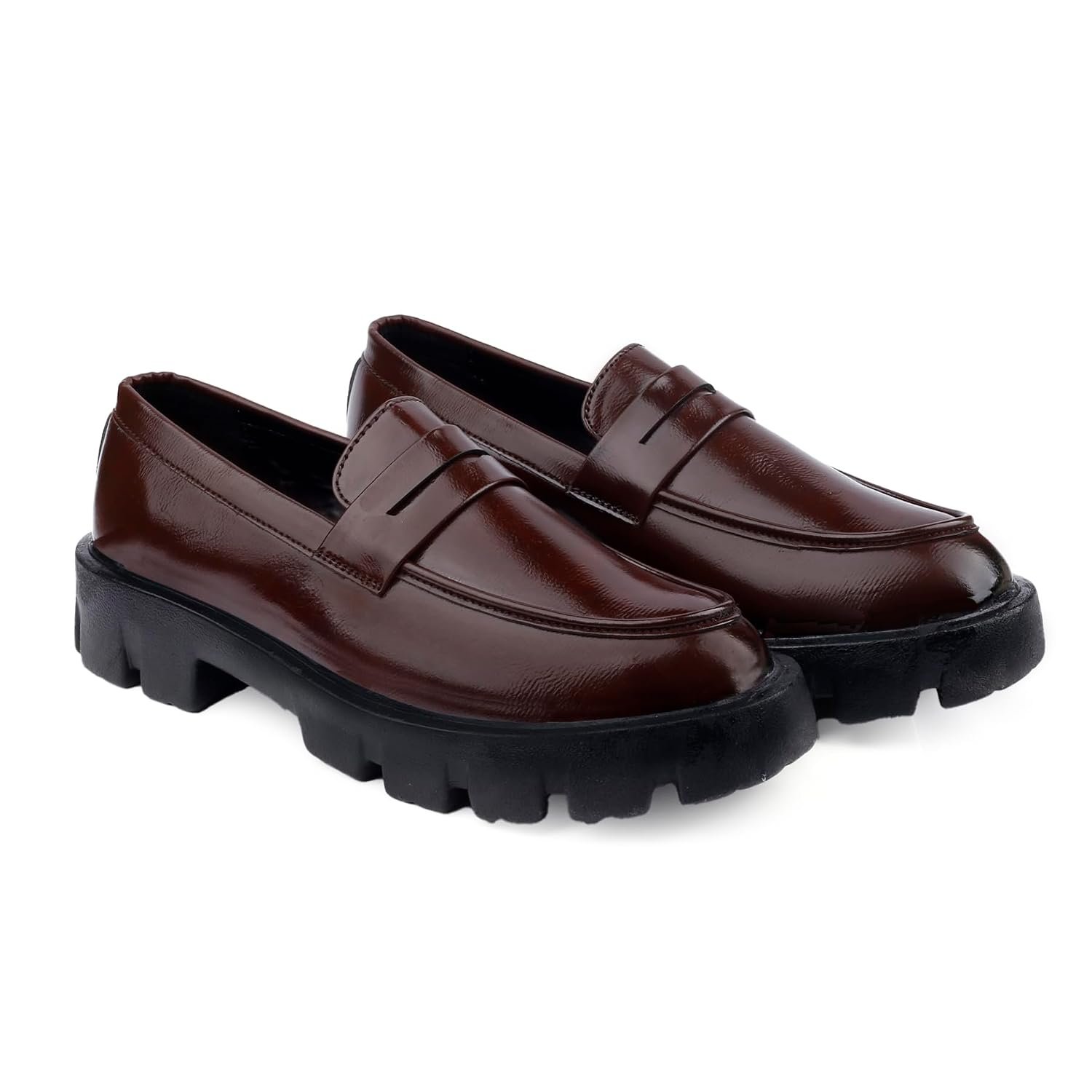 WUGATTI Men's Synthetic Leather Lightweight & Office Wear Slip-On Loafers