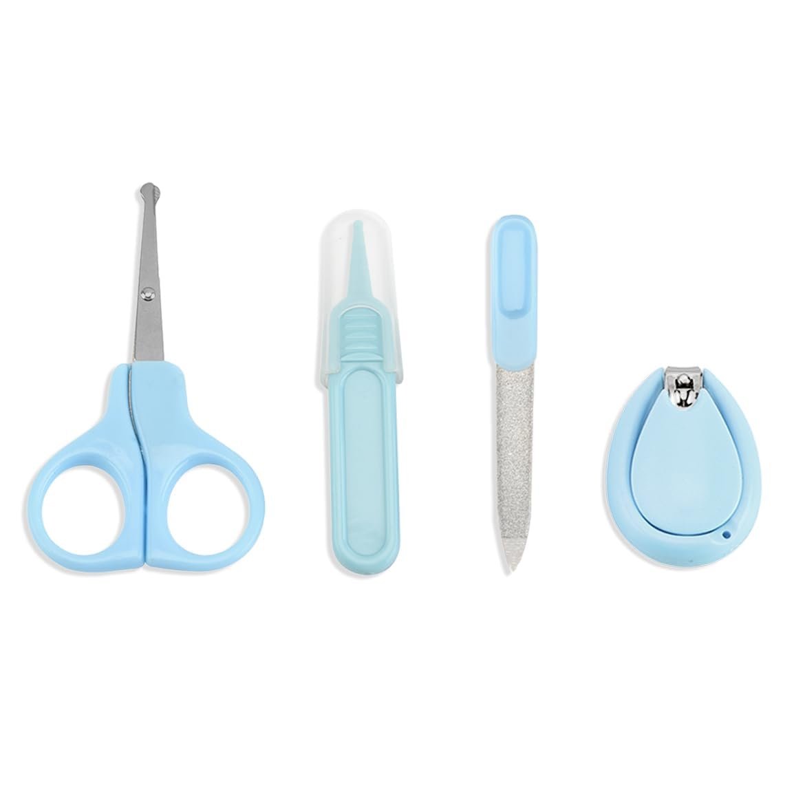 Chipmunks Grooming Kit for New Born Baby - Nail Cutter - Rounded Scissors - Baby Nail Filer - Tweezer - Kids Accessories Set - Ideal for Travelling & Home Use - Accessories Set To Keep Infants &am