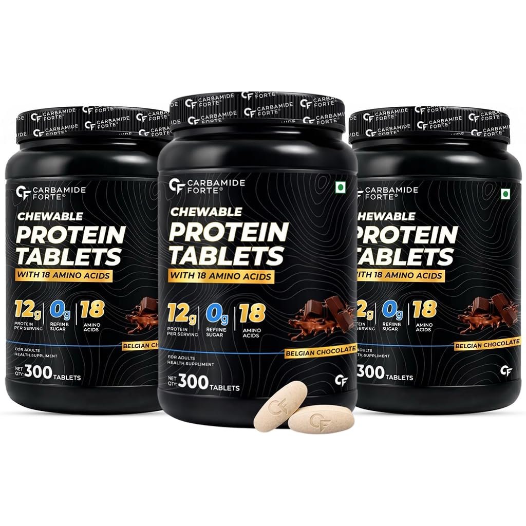 Carbamide Forte Protein Chewable 300 Tablets (Pack of 3)