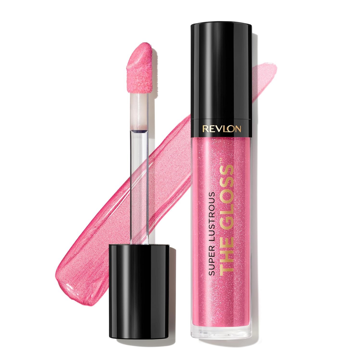 Revlon Super Lustrous The Gloss, Non-Sticky, High Shine Glossy Finish, Lightweight Moisture Enriched With Agave, Moringa Oil Capuacu Butter - Pinkissimo(210), 3.8ml