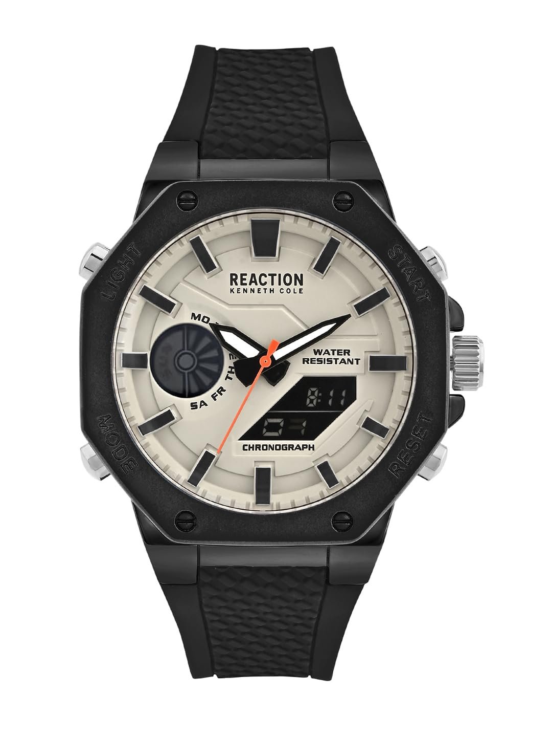 Kenneth Cole Reaction Digi-Analog Grey Dial Watch for Men - KRWGP0069109