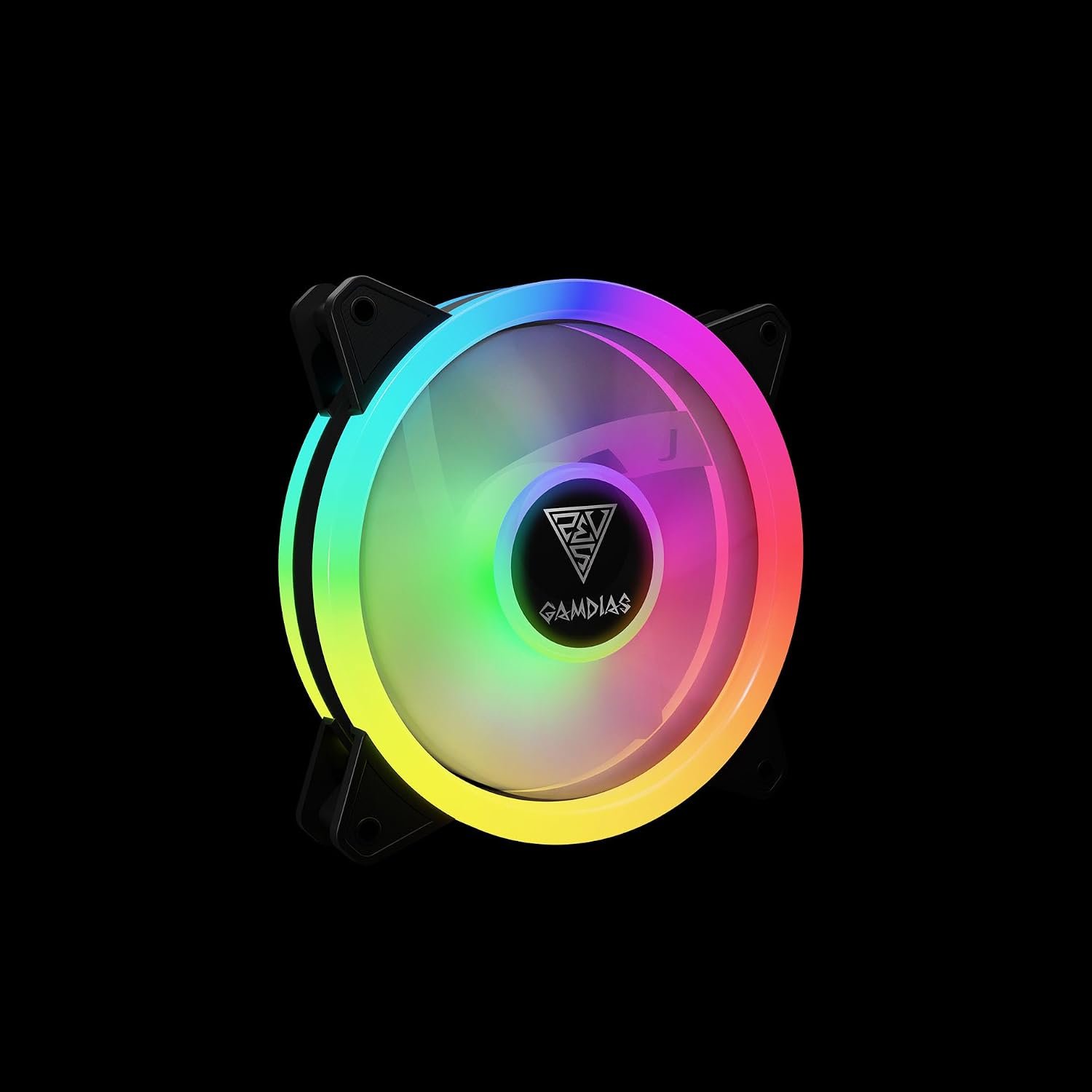 GAMDIAS Aeolus M2 1201 120mm RGB Case Fan for Desktop PC with Controller - High Performance & Quiet Cooling