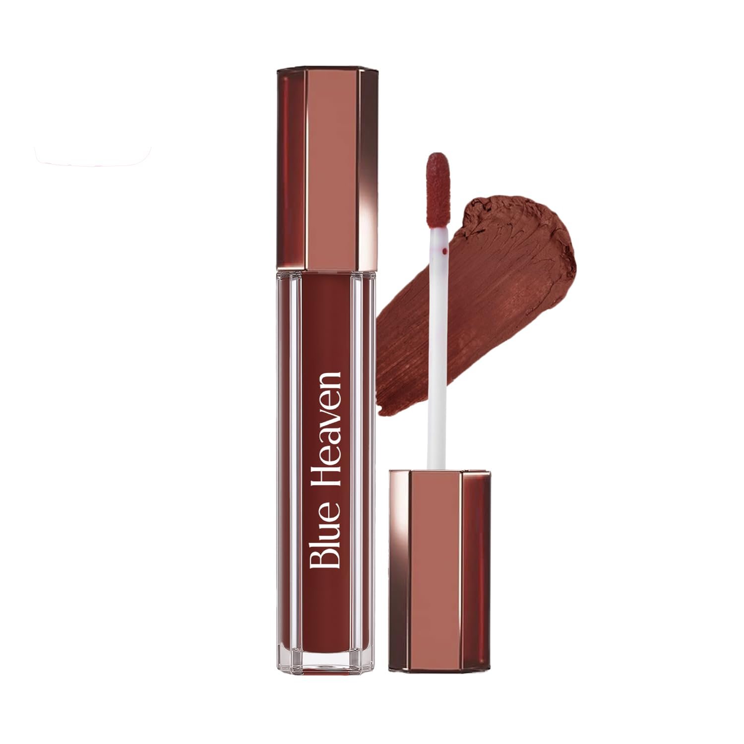 Blue Heaven Roseate Lip Cream | Light Weight Mousse Texture | Hydrating & Plumping Liquid Lipstick for women | Enriched with Peptides, Hyaluronic Acid & Cocoa Butter | Regal Burgundy | 3.5ml