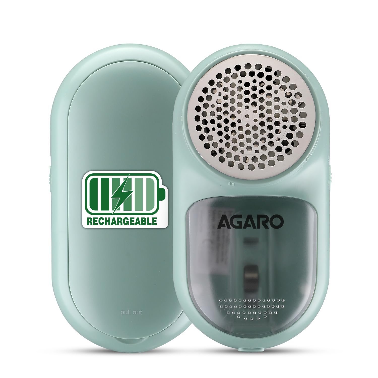 AGARO Lint Remover,Electric Fabric Brush,Rechargeable,Portable,Multi-Functional Fuzz Remover from Woollen Sweaters, Coat, Blankets, Jackets/Burr Remover, Pill Remover from Carpets, Curtains LR2007