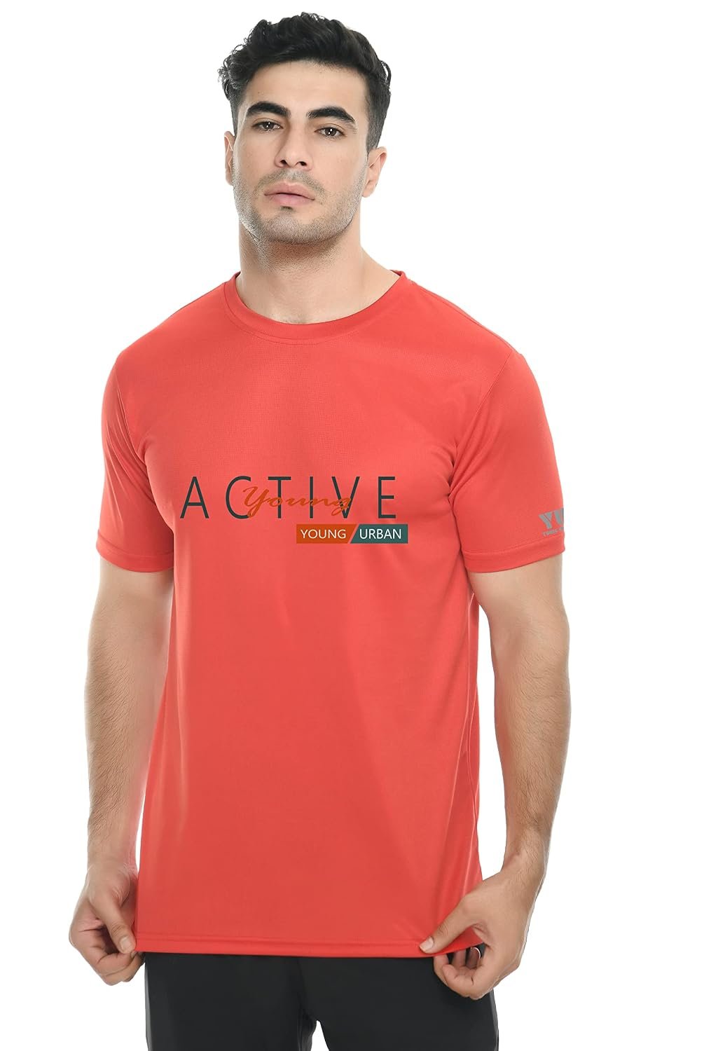 YOUNGURBAN Men's Regular Fit Half Sleeve Tshirt