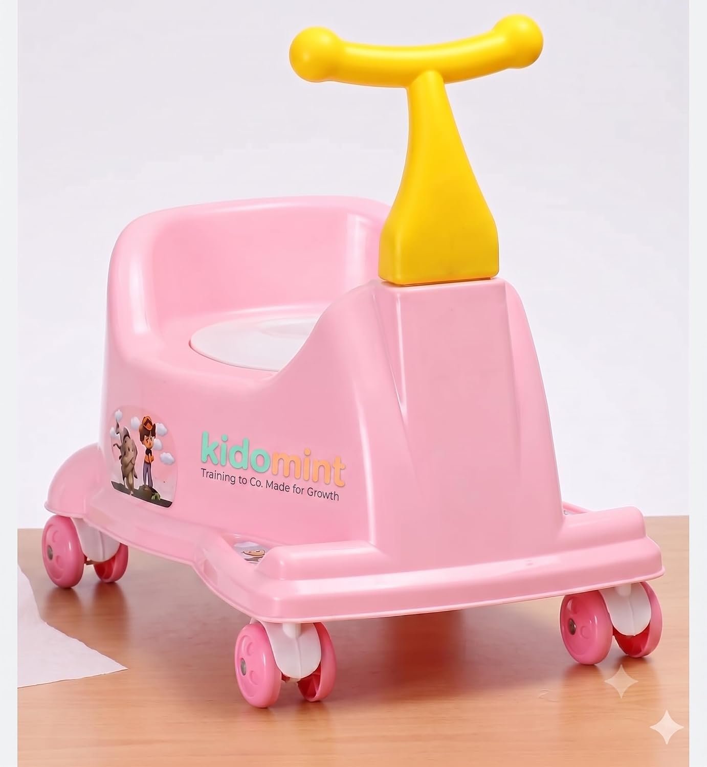 2-in-1 Potty Training Scooter is an innovative developmental tool designed to turn potty training into a fun, stress-free experience