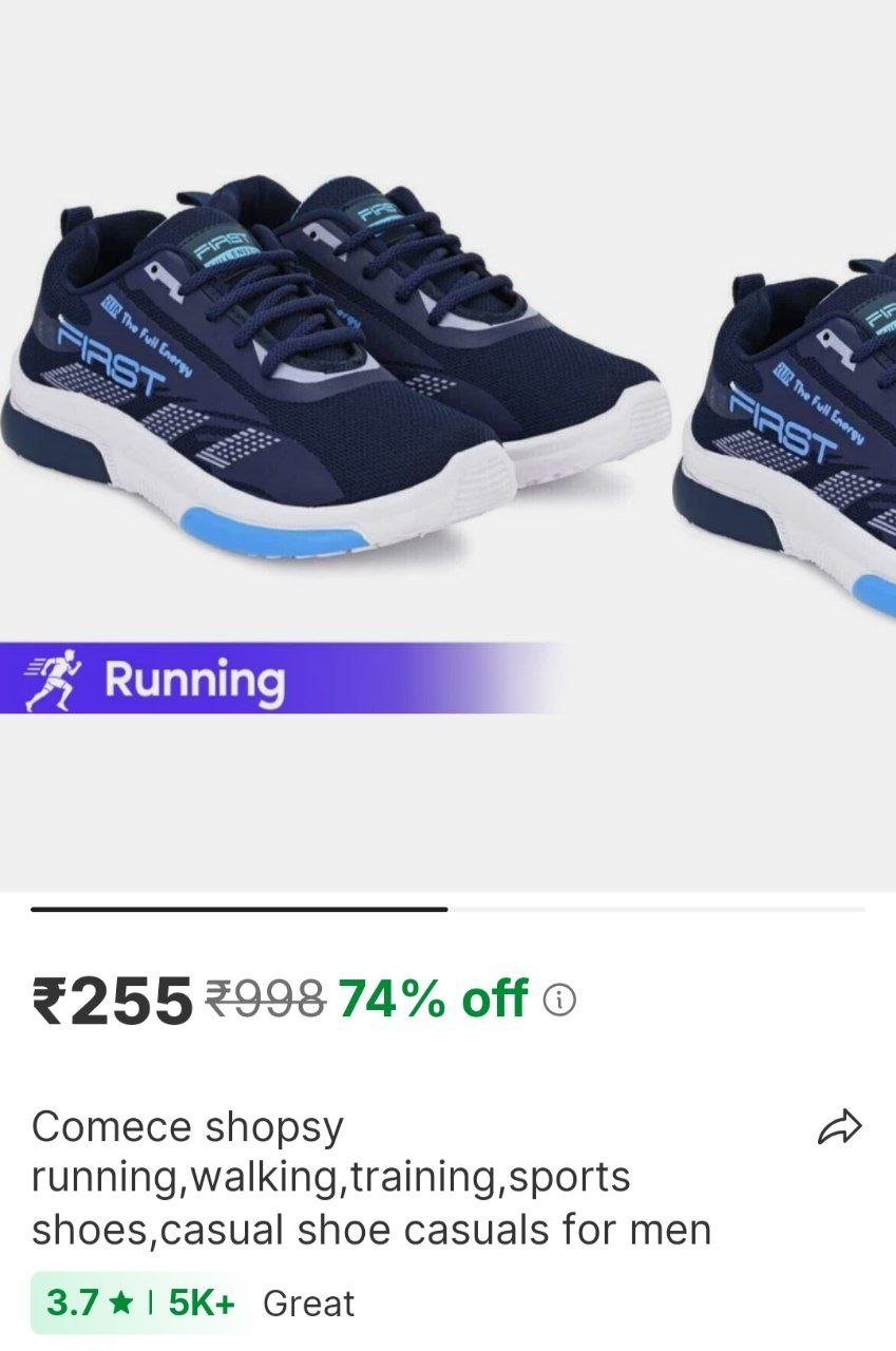 comece shopsy running walking training sports shoes casual shoe casuals for men