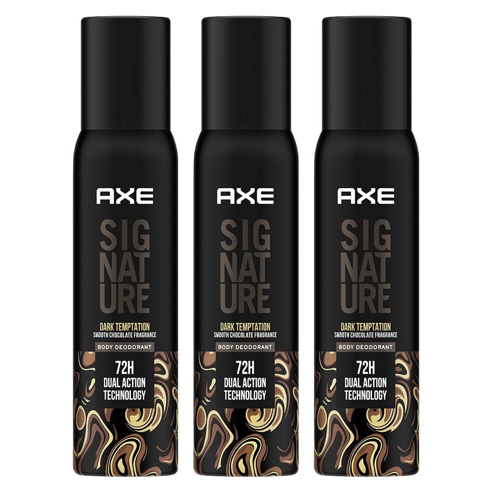 Axe Signature Champion Long Lasting Deodorant No Gas Body Perfume For Men 200ml, Pack of 3