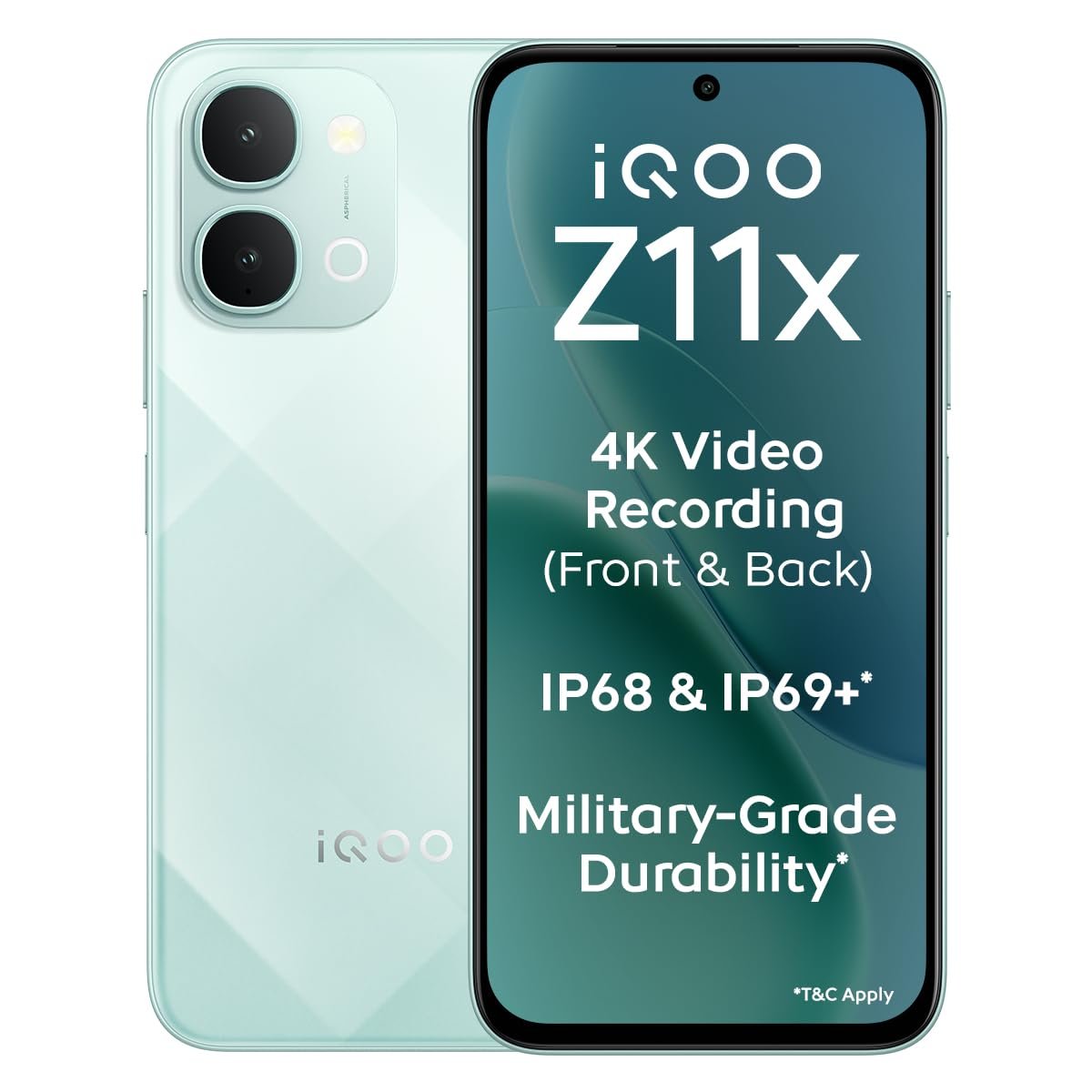 iQOO Z11x Prismatic Green Storage