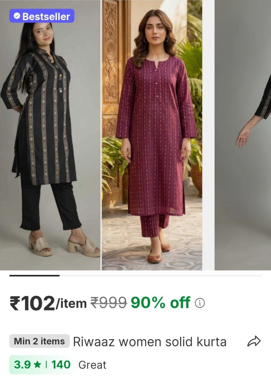 riwaaz women solid kurta