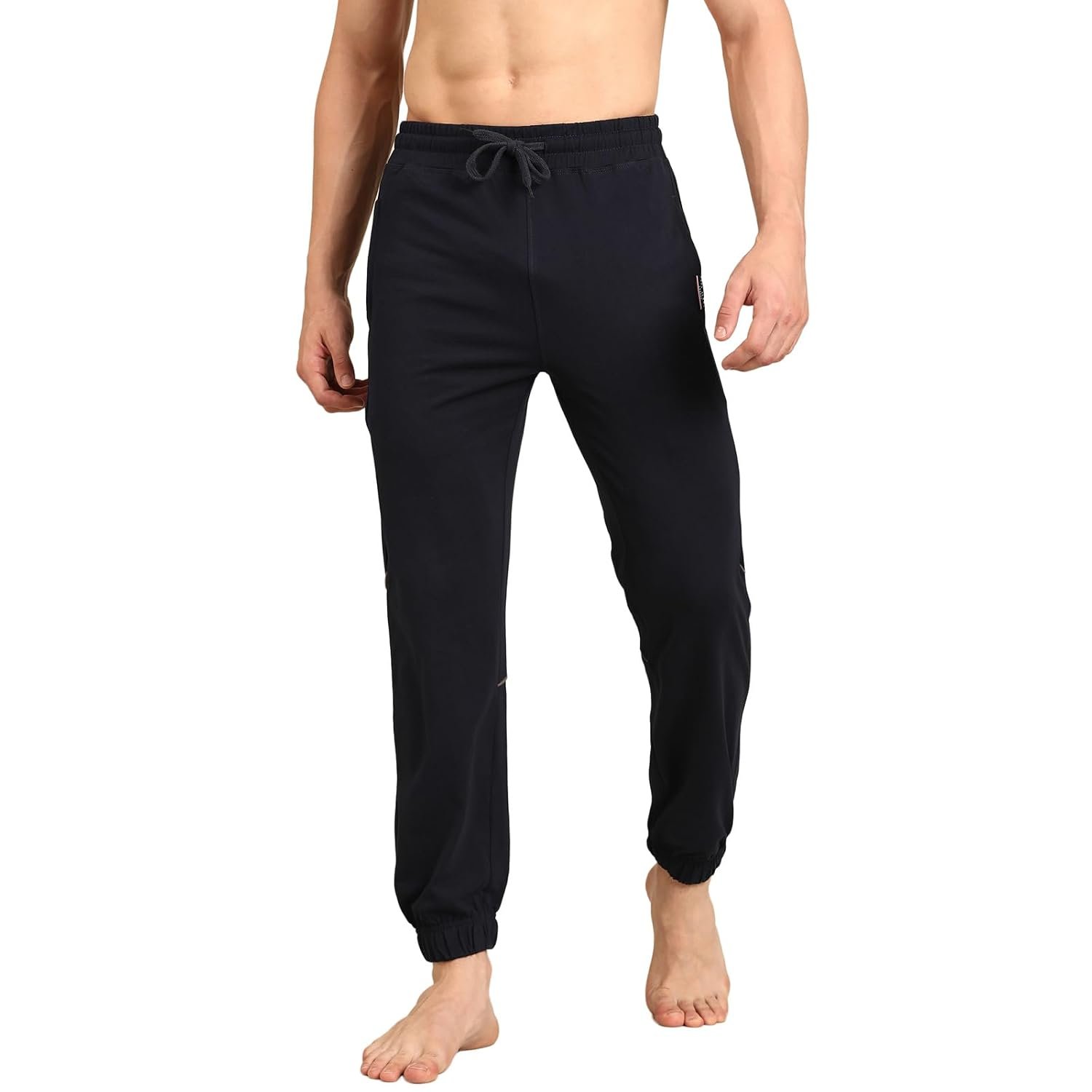 Pepe Jeans Men's Solid Cotton Poly Regular Fit Track Pant | Versatile Athleisure Bottom for Gym, Sports & Training | Lightweight Breathable Fabric | Elastic Waistband with Drawcord | Zip Pocke