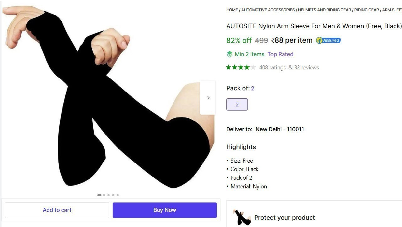 autosite nylon arm sleeve men women