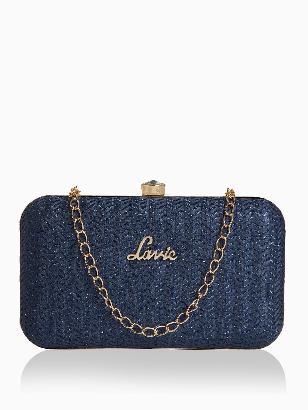 Lavie Women's Sparkle Framed Clutch | Ladies Purse Handbag