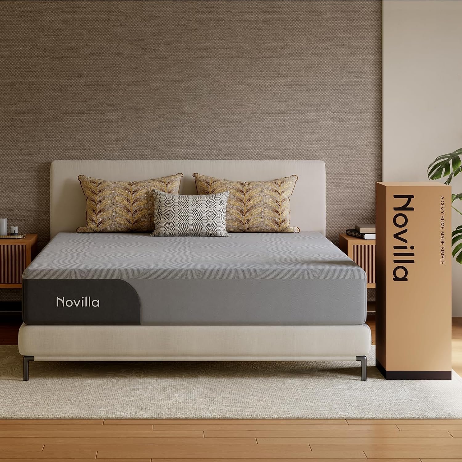 Novilla Mattress Gel Memory Foam King 8 Inch 7-Zone Ortho Cooling