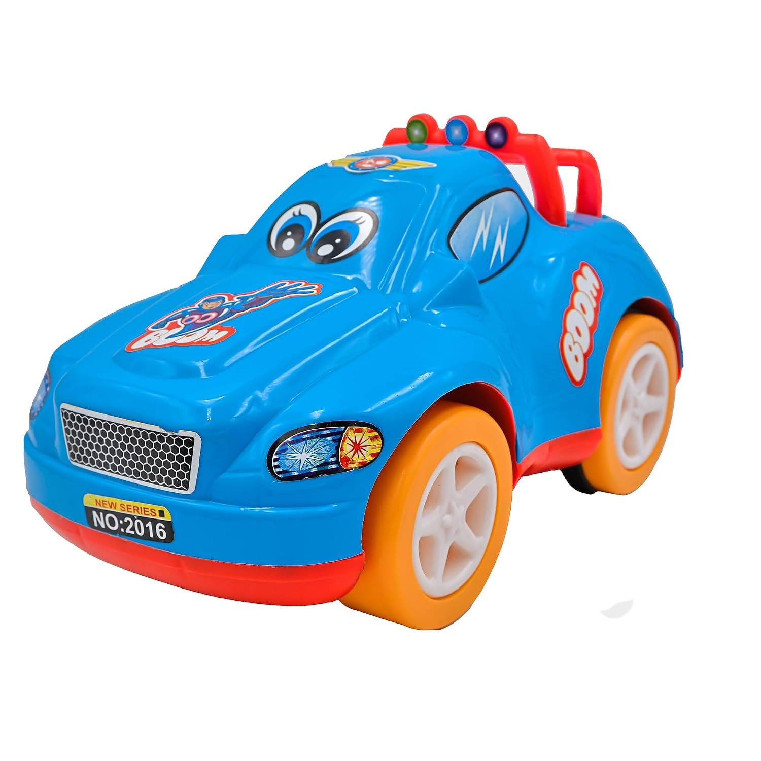 ToyBharat Boom Car – Friction-Powered Multicolour Toy for Kids 1–6 Years, Realistic, Safe & Battery-Free Fun