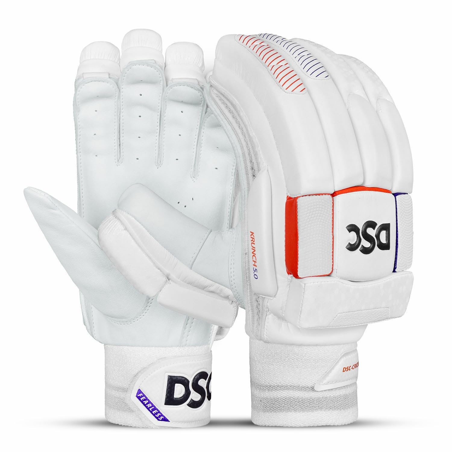 DSC Krunch 5.0 Leather Cricket Batting Gloves for Mens, Size - Youth, Right Hand