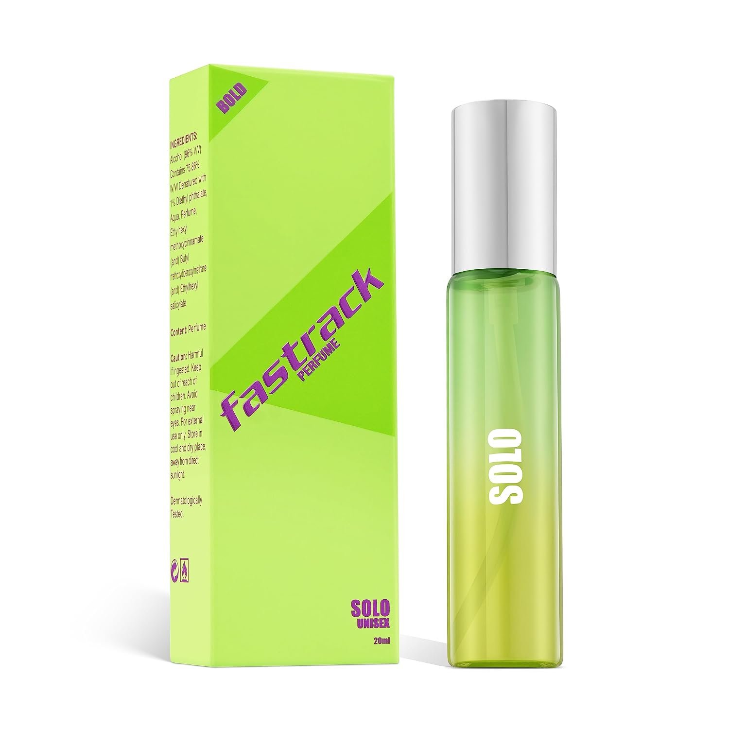Fastrack Unisex Adult Solo Perfume For Unisex Liquid Fruity Scent Eau De Parfum - 20 Ml