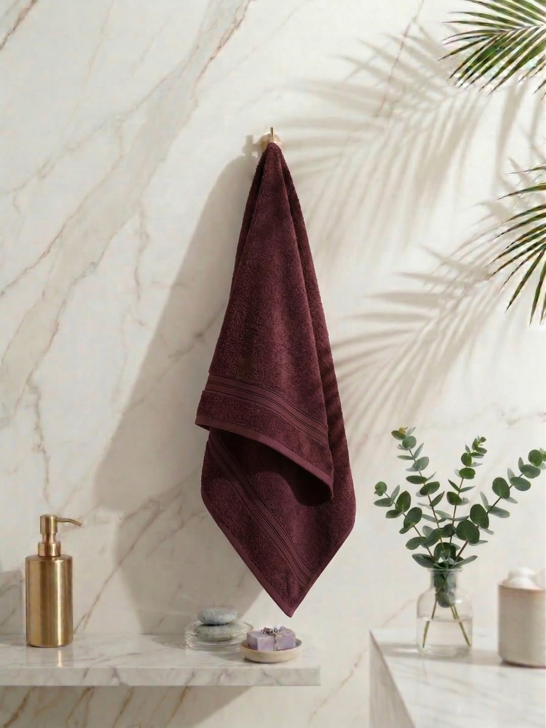 Monte Carlo Essential 100% Cotton Bath Towel | 340 GSM Ultra Lightweight & Quick Dry | Soft Absorbent Large Towel 75x150 cm | Skin Friendly Daily Use Bathroom Towel for Men & Women (Soho) | Wi