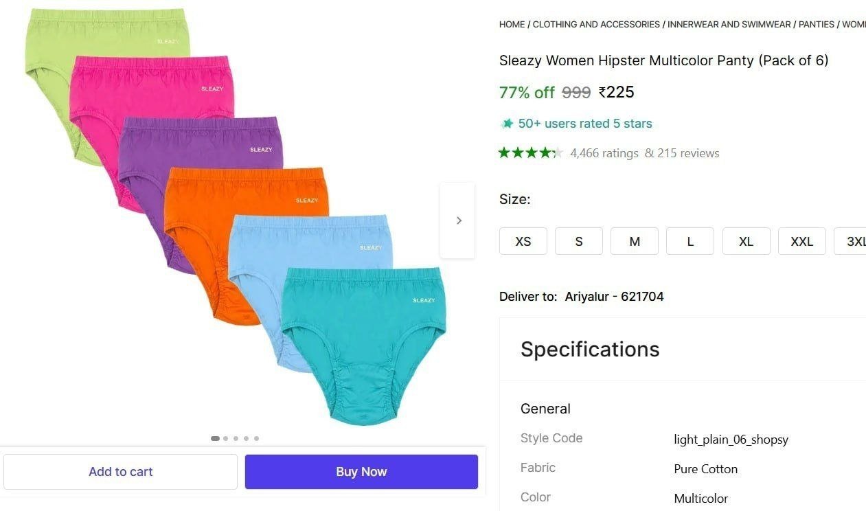 sleazy women hipster multicolor panty