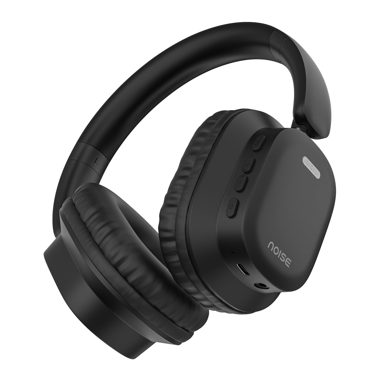 Noise Newly Launched Airwave Max 2 Wireless On-Ear Headphones with 50H Playtime, 40mm Drivers - Deep Bass, 3 Preset EQ Modes, 40m/s Low Latency, Dual Pairing,BT V5.3 (Bold Black)