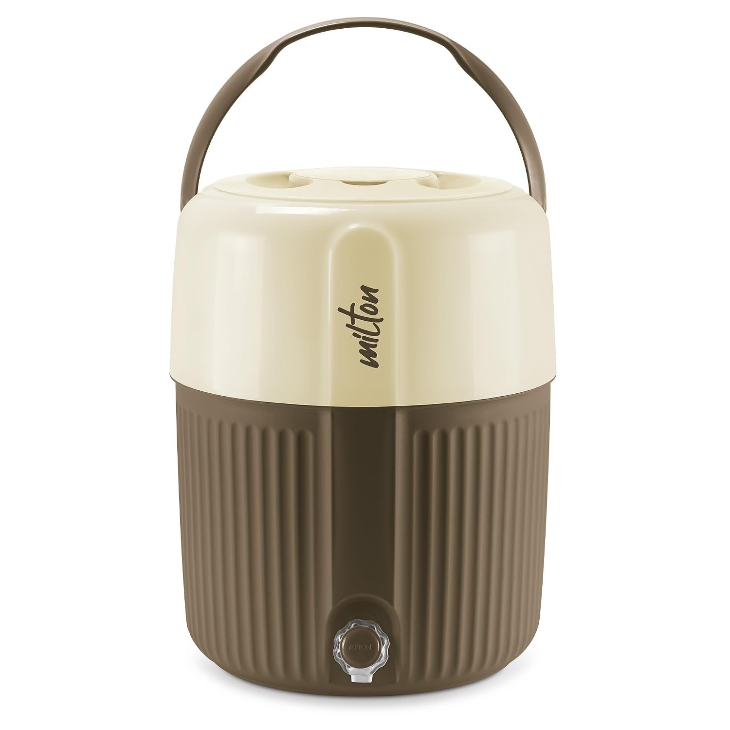 Milton Kool Pristine 22 Insulated Plastic Water Jug, 19 litres, Dark Brown | Food Grade | Easy to Carry | BPA Free