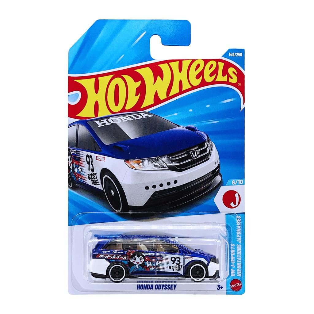 Hot Wheels Honda Odyssey HW J-Imports Ages 3 and Up 149/250 (Blue)