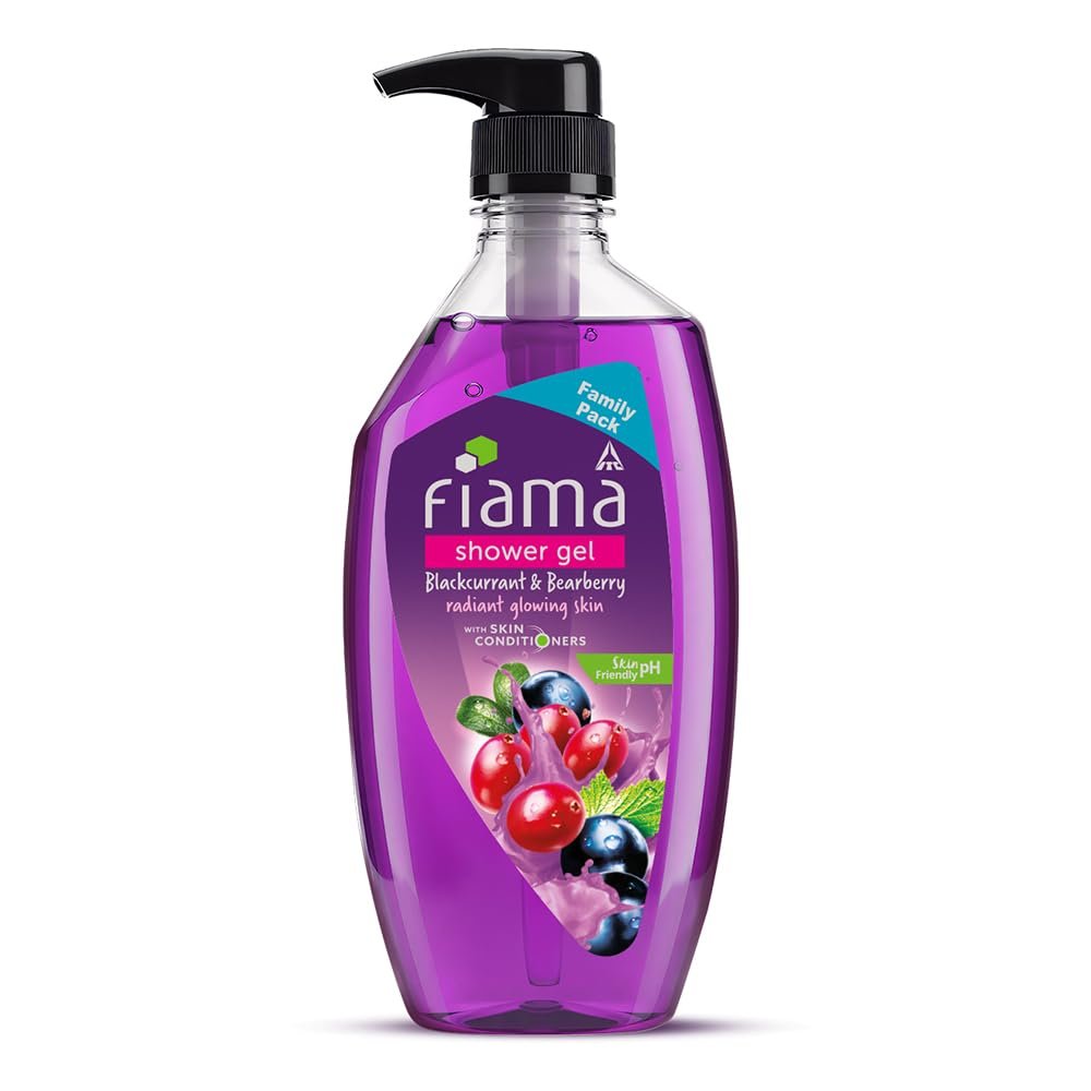 Fiama Shower Gel Body Wash Blackcurrant & Bearberry, 750ml | Moisturizing Body Wash with Skin Conditioners | Soft, Smooth & Radiant Skin | Dermatologist tested | Paraben Free | Long-lasting fr