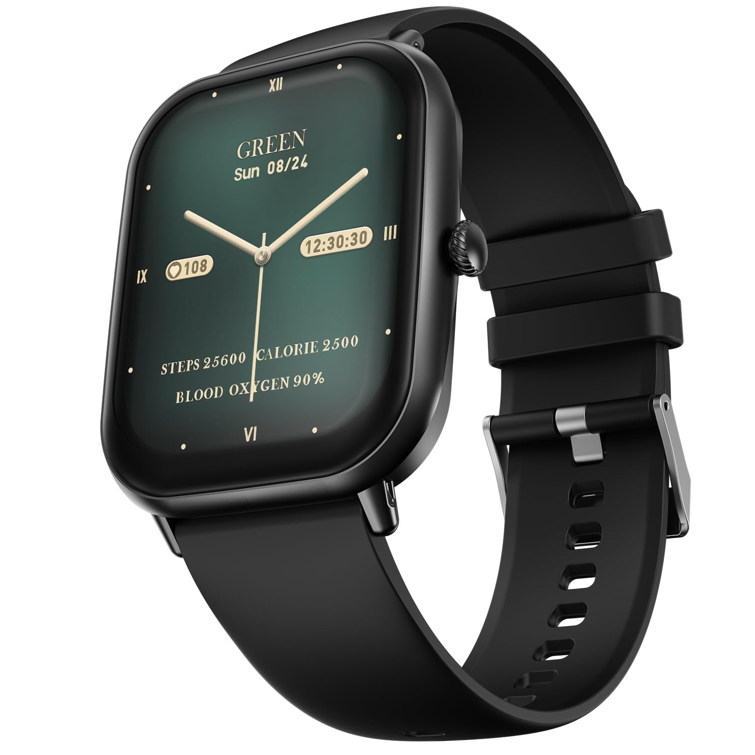 Fire-Boltt Ninja Call Pro Max Bluetooth Calling Smart Watch, 2.01" HD Display, 120+ Sports Modes, Health Suite, AI Voice Assistance, SpO2 & Heart Rate Monitor Smartwatch for Men & Women - 