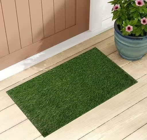 Artificial Grass Door Mat, Green