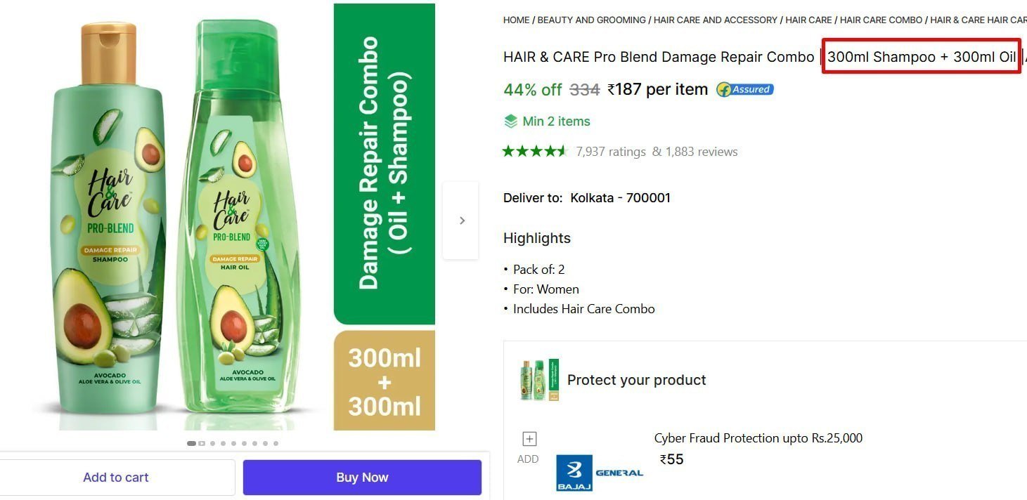 hair care pro blend damage repair combo 300ml shampoo oil avocado olive