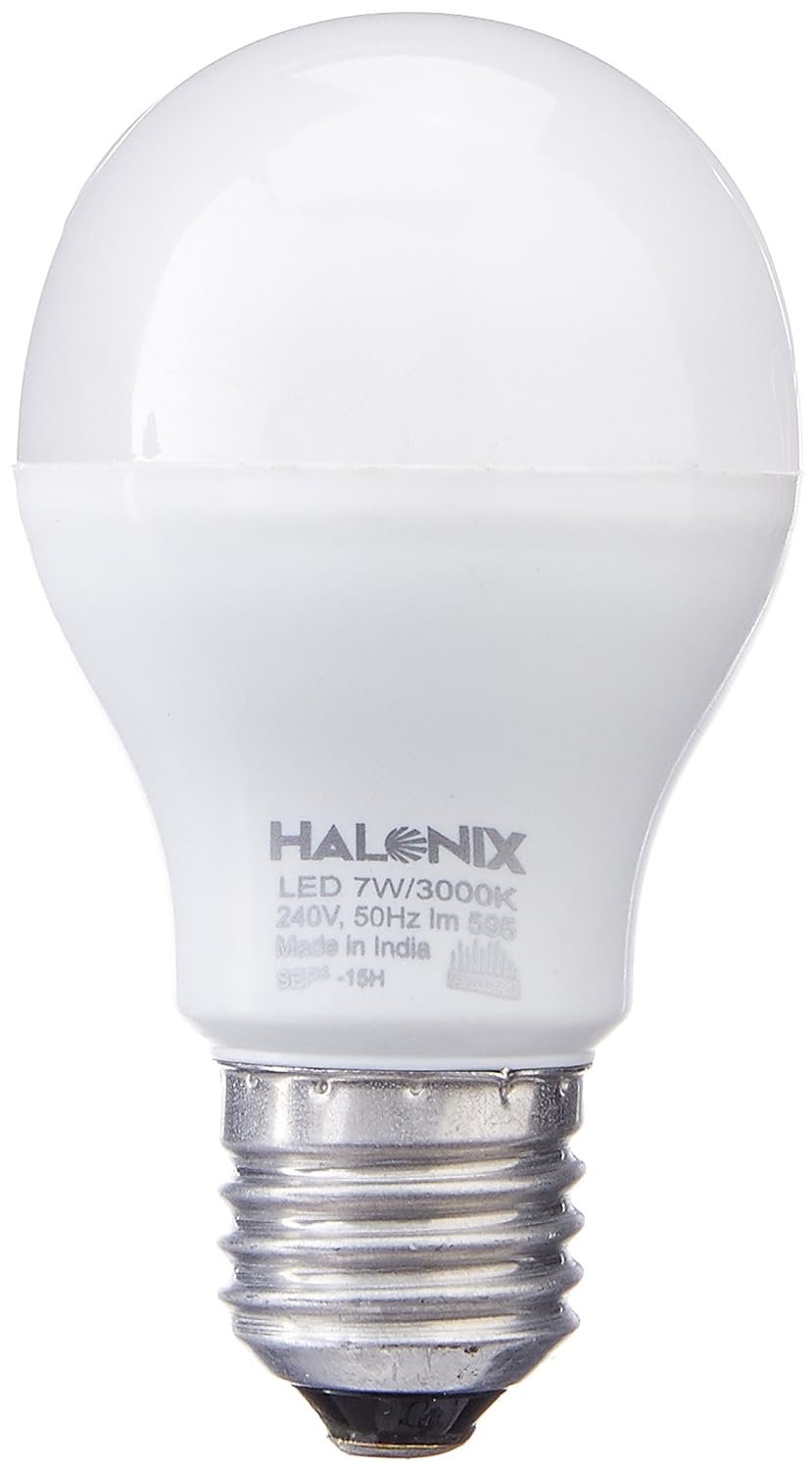 Halonix Astron Plus Base E27 7-Watt LED Bulb (Pack of 4, Warm White)