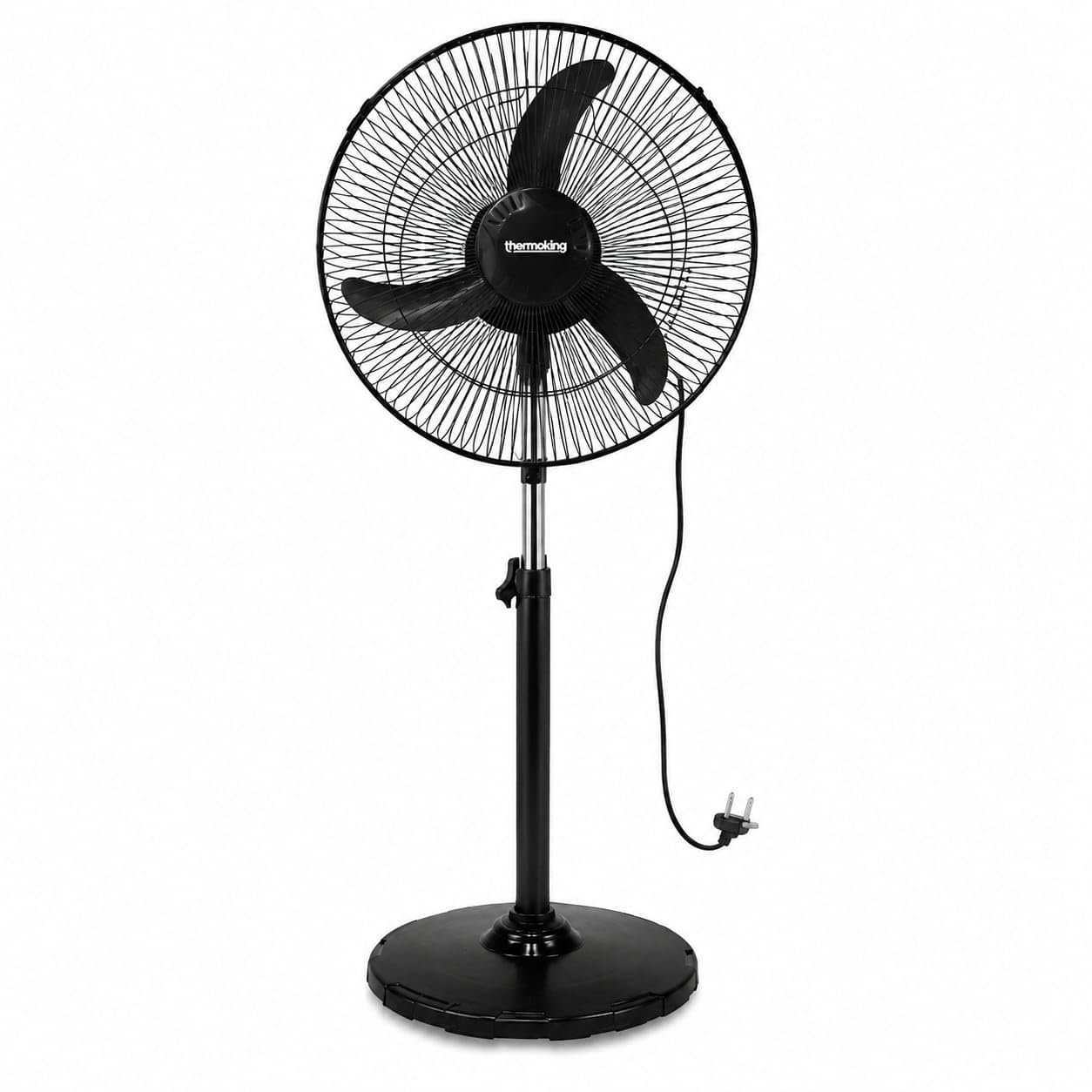 Thermoking Bullet 400mm High Speed Pedestal Fan | 2200 RPM Powerful Air Delivery | Adjustable Height | Heavy Duty Stand Fan | 3 Speed Control | Home, Office, Shop & Industrial Use