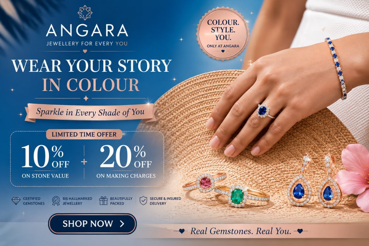 Angara Jewellery: Best Online Store for Diamond & Gemstone Jewellery in India