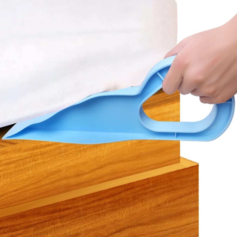 ARTO Bedsheet Tucker Mattress Lifter Tool | Handy Bed Sheet Tightener for Hotel | Mattress Lifter Tool | Bedsheet Change Helper (Blue, Pack of 2)