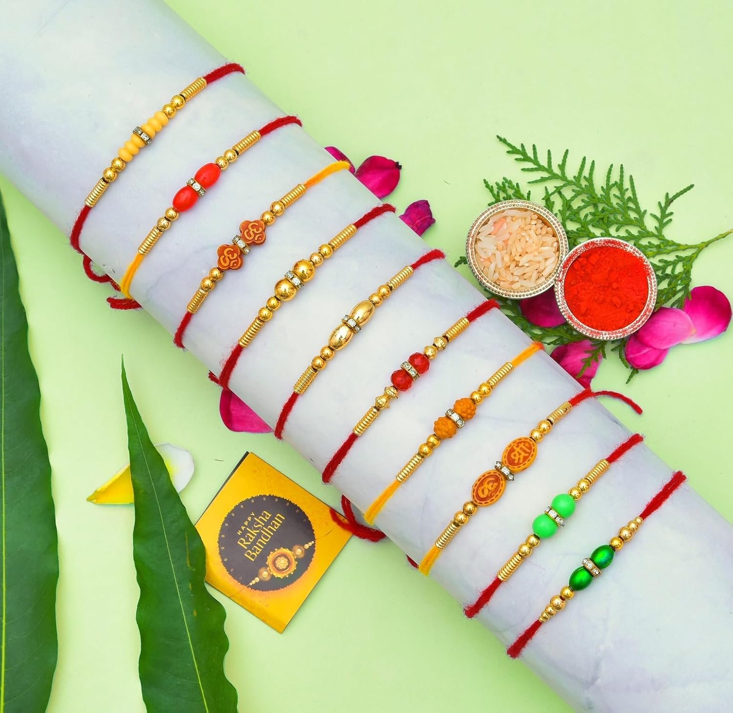 ToyJungle Multicolor Combo of 10 Dora Rakhi Set for Brother, Bhaiya, Bhabhi for Rakhi/Rakshabandhan with Roli Chawal & Greeting Card -RCHMPR2305