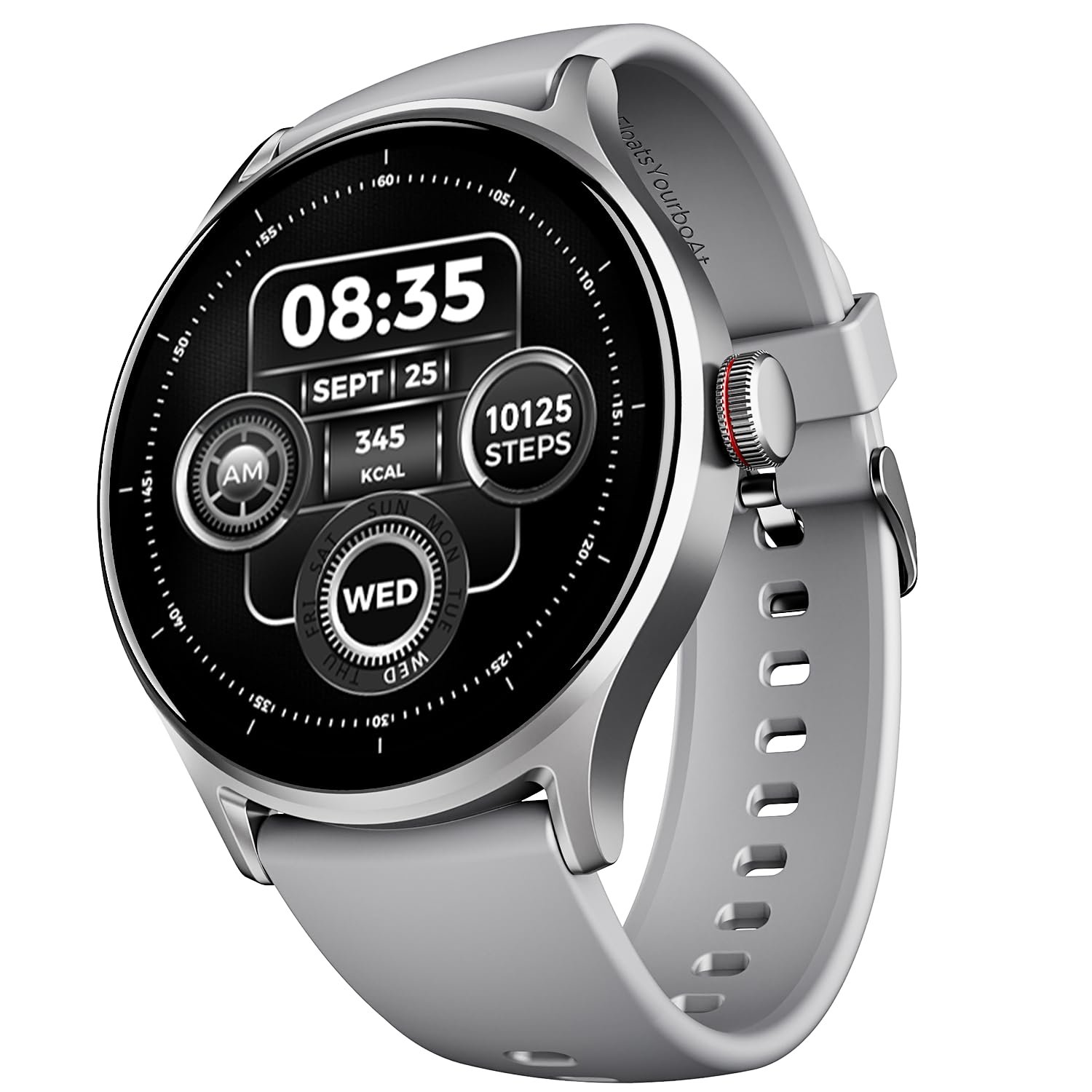 boAt Lunar Vista w/Large 1.52" (3.8 cm) AuraVue Display, AOD, 550 Nits Brightness, Functional Crown,100+ Sports Mode, Heart Rate & Sp02 Monitoring, Fitness Smart Watch for Men & Women (Coo