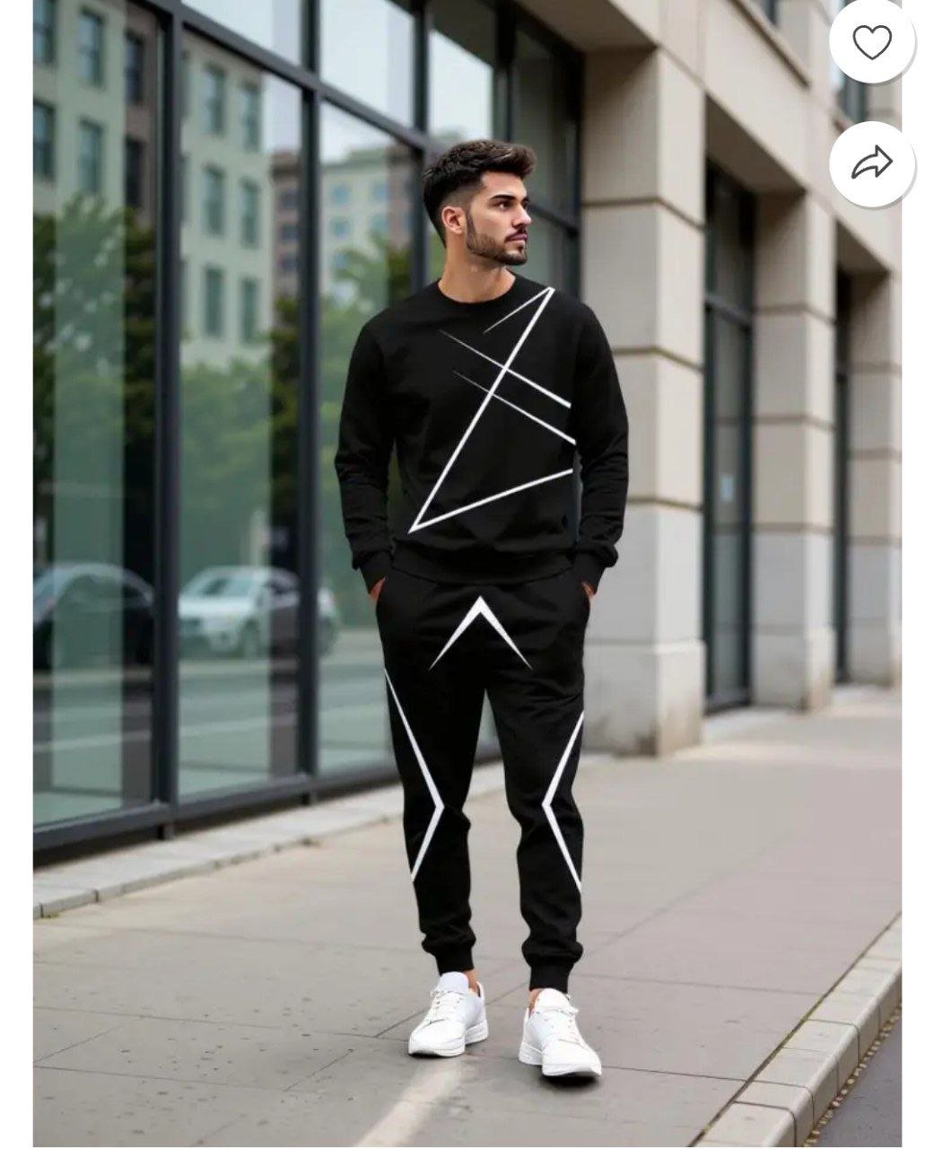 triptee men pure cotton track suit