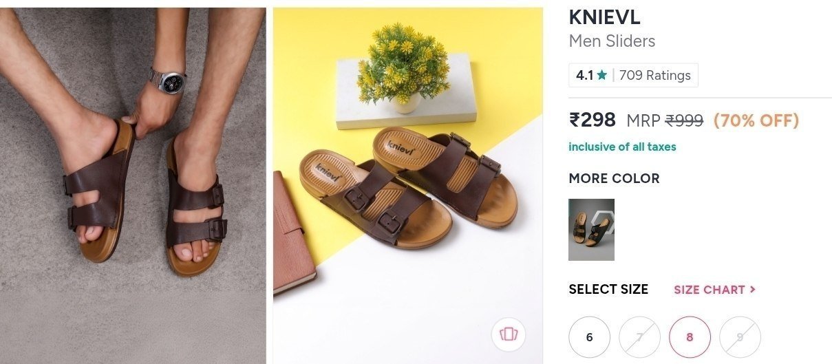 Buy KNIEVL Men Sliders -  - Footwear for Men