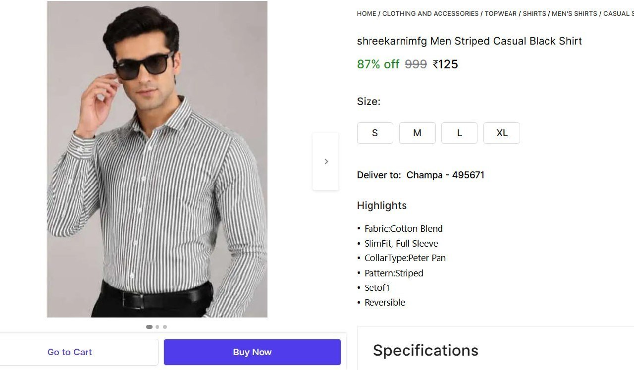 shreekarnimfg men striped casual black shirt