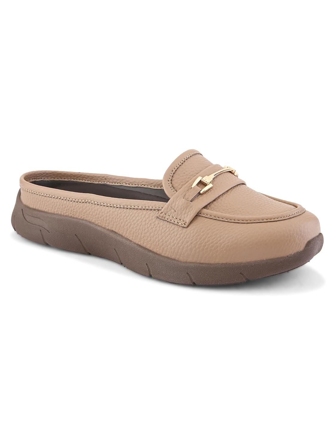 San Frissco Women's Loafers Solid Slip-On Formal Shoes for Women with PU Upper & EVA Soft Cushioned Footbed | Lightweight, Comfortable & Stylish Office Footwear